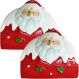 Kit 5 Porta Guardanapo Decorativo Papai Noel Natal Cerâmica