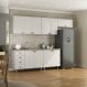 Image of Cozinha Completa Maranello 100% MDF 10 Portas 4 Gavetas Branco MO895CL49NXMMOB