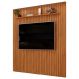 Painel TV 75 Pol 223cm Suspenso Ripado Noah D04 Freijó - Mpozenato