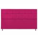 Cabeceira Estofada Damares 195 cm King Size Com Botonê Suede Pink - Amarena Móveis