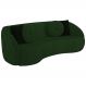 Sofa 3 Lugares 240 cm Passion Veludo SL 947 Moll