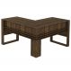 Mesa Angular para Escritório Home Office ME4145 MDP Nogal G69 - Gran Belo