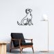 Quadro Escultura Cachorro Vira Lata One Line 150x141 Preto