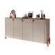Buffet Memphis 4 Portas Off White e Cedro