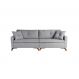 Image of Sofá 4 Lugares Viena Linho Cinza 250 cm SO964UP39XUAMOB
