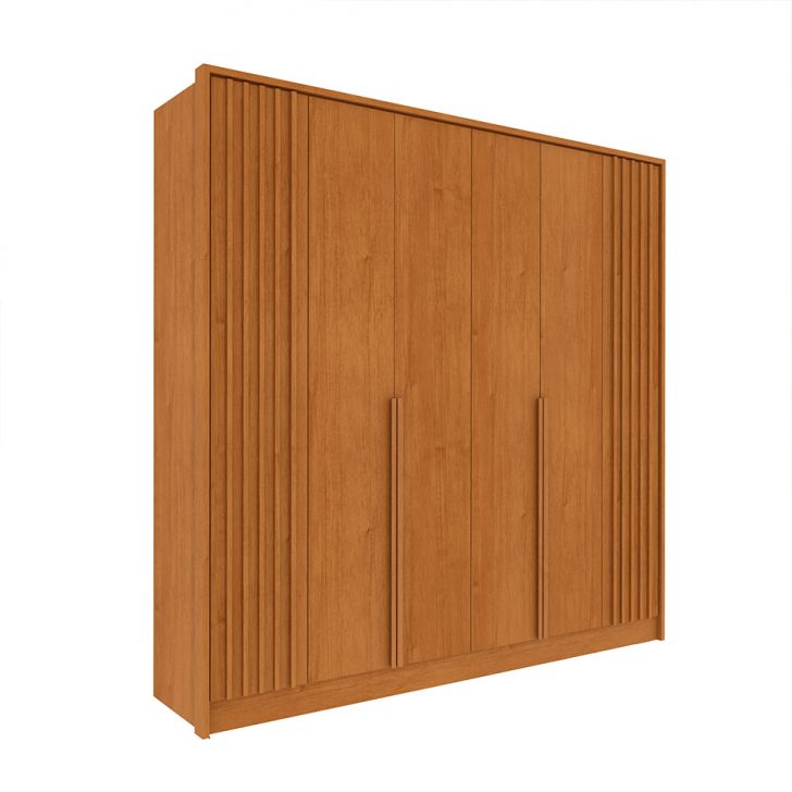 Image of Guarda-roupa Casal Vicenzo Sem Pés 6 Portas 4 Gavetas Cinamomo PLA-MO895CL39KWAMOB