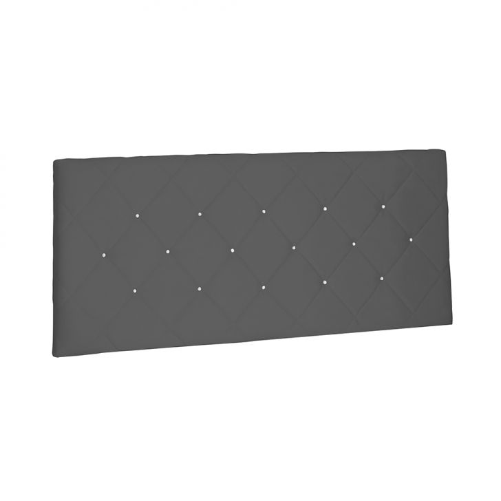 Painel para Cama Box Casal Tânia Suede Cinza
