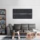 Quadro Preto Linha Minimalista 100x50 Caixa Preto