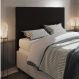 Cabeceira Casal King Cama Box 195cm para Quarto Stambul Suede Preto M11 - D'Rossi