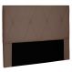 Cabeceira Estofada Cama Box Casal King Size Aquilla 195cm Suede Caramelo - Desk Design