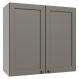 Armário Aéreo 70 cm 2 Portas Branco/Cinza Vik Madesa