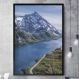 Quadro Decorativo Montanhas com neve e Riacho-24x34Cm