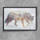 Quadro Decorativo Animais 80 - Lobo-24x34Cm