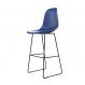 Banqueta Eames Quad Azul e Preta