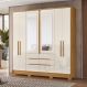 Jogo Roupeiro e Comoda Florence Freijo Off White