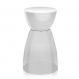 Banco | Banqueta Rad Polipropileno Branco e Cristal I'M IN