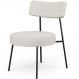 Poltrona Decorativa Para Sala De Estar Base Fixa Londres L02 Bouclê Cru - Lyam