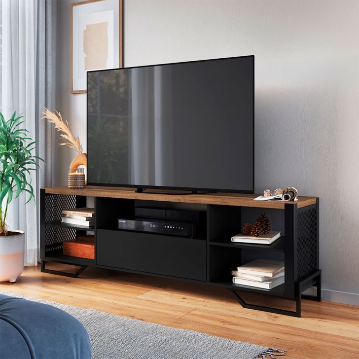 Rack Paricel 1 GV Preto 183 cm