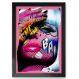 Quadro Decorativo Mulher Loira Rosa Pop Art-24x34Cm