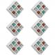 Kit 06 Nichos Porta Toalhas 09 Lugares 40x40cm Branco G01 - Gran Belo