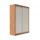 Guarda-Roupa Solteiro Montclair Flex 2 Portas 4 Gavetas Off White e Canela