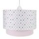 Lustre Tubular Duplo Triângulos Rosa Quarto Bebê Infantil Menina