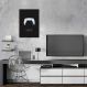 Quadro Gamer Glitch Controle PS Buttons 43x30 Filete Preto