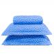 Cobre Leito King Classic Estampado 160 Fios 3 Peças - Poa Azul