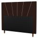 Cabeceira Cama Box Casal Queen Size Dallas 160cm Sintético Marrom - Desk Design