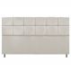 Cabeceira Estofada Damares 195 cm King Size Com Botonê Suede Bege - Amarena Móveis