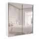 Image of Guarda-Roupa Casal com Espelho Luminum 2 Portas 6 Gavetas Branco BE308CL29YUOMOB