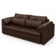 Sofá Retrátil 2 Lugares Para Sala 175cm Dijon Couro Caramelo S07 - Mpozenato
