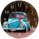 Relógio De Parede Fusca Vintage Retrô Carro Decorações Salas Quartos