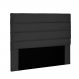 Cabeceira La Italiana Para Cama Box King 195 cm Suede Preto - D'Rossi