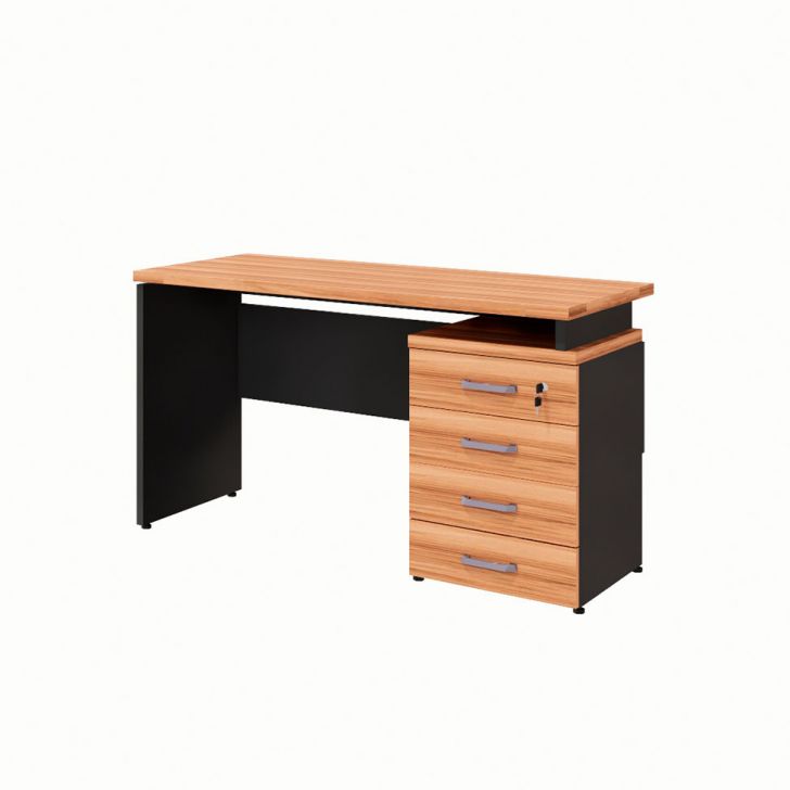 Escrivaninha Yaris 4 GV Nogal Sevilha e Preta 135 cm