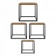 Conjunto com 4 Mesas de Centro Larissa Vermont e Preto