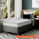 [OUTLET] Cama Box com Colchão Solteiro Howie Espuma D33 (17x88x188) Branco e Cinza