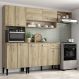 Armário Cozinha Compacta Arizona Smart Carraro - Carvalho