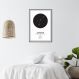 Quadro Signos do Zodíaco Câncer 43x30 Filete Preto