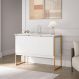 Buffet de Luxo Viareggio Branco Dourado