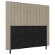 Cabeceira Cama Box Solteiro Nala 90cm Linho Bege - Desk Design