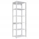 Estante Livreiro 138X60cm 05 Prateleiras Branco PRODDY