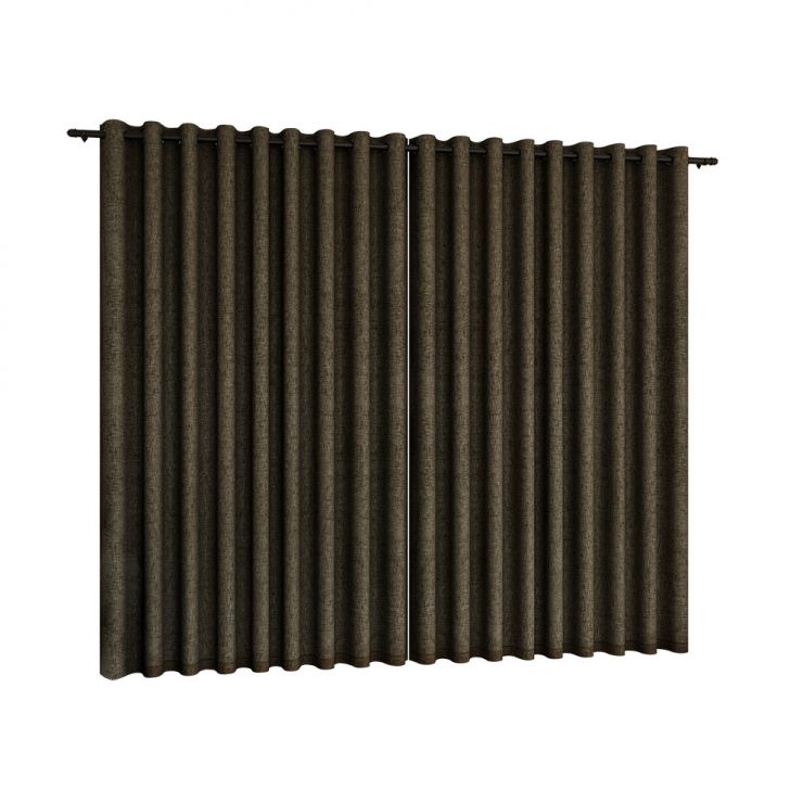 Cortina Voil Natura 305 Chic 180x200 Cm Marrom