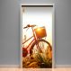 Adesivo para Porta Paisagem 20 Bicicleta com Cesta-93X210Cm