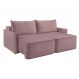 Sofá 2 Lugares Retrátil Moon com USB Linho Rosa 160 cm