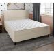 Cama Box com Cabeceira e Colchão Casal Stella Molas Ensacadas (60x138x188) Bege