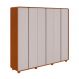 Image of Guarda-Roupa Casal Loop com Pés 6 Portas 6 Gavetas Frassino e Off White MO895CL29FKCMOB