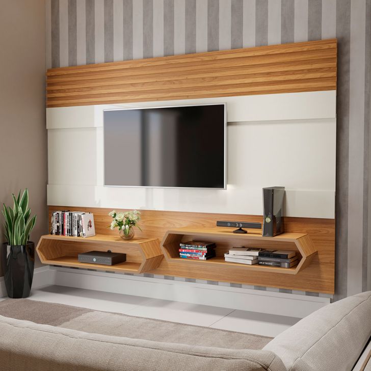 Painel para TV até 65 Polegadas Marion Freijó e Off White