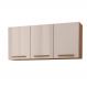 Armario Aereo Pop 120 cm com 3 Portas Freijo/Baunilha