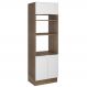 Torre Quente Madesa Stella 70 cm 3 Portas - Rustic/Branco